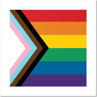 Philadelphia Rainbow Pride Flag (Proud LGBT LGBTQ+ Community Pride Flag) v1 Posters and Art